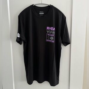 RVCA sport tee, M black, like new